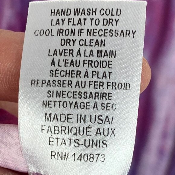 LoveShackFancy Tie Dye Maxi Dress Pink Purple Halter Size 2 Jellyfish Bohemian - Picture 10 of 12